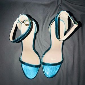 Blue Ankle Strap Heels by Shoe Republic